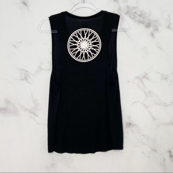 Soulcycle BERK Berkley Muscle Tank Top Black Athleisure Gym Spin Class Size M - Picture 8 of 9